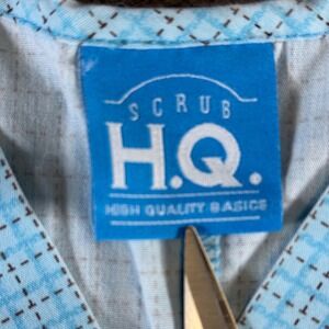 Scrub HQ Plaid Scrub Top Short Sleeve V Neck Medical Uniform